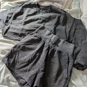 Fashion Nova Charcoal Matching Set